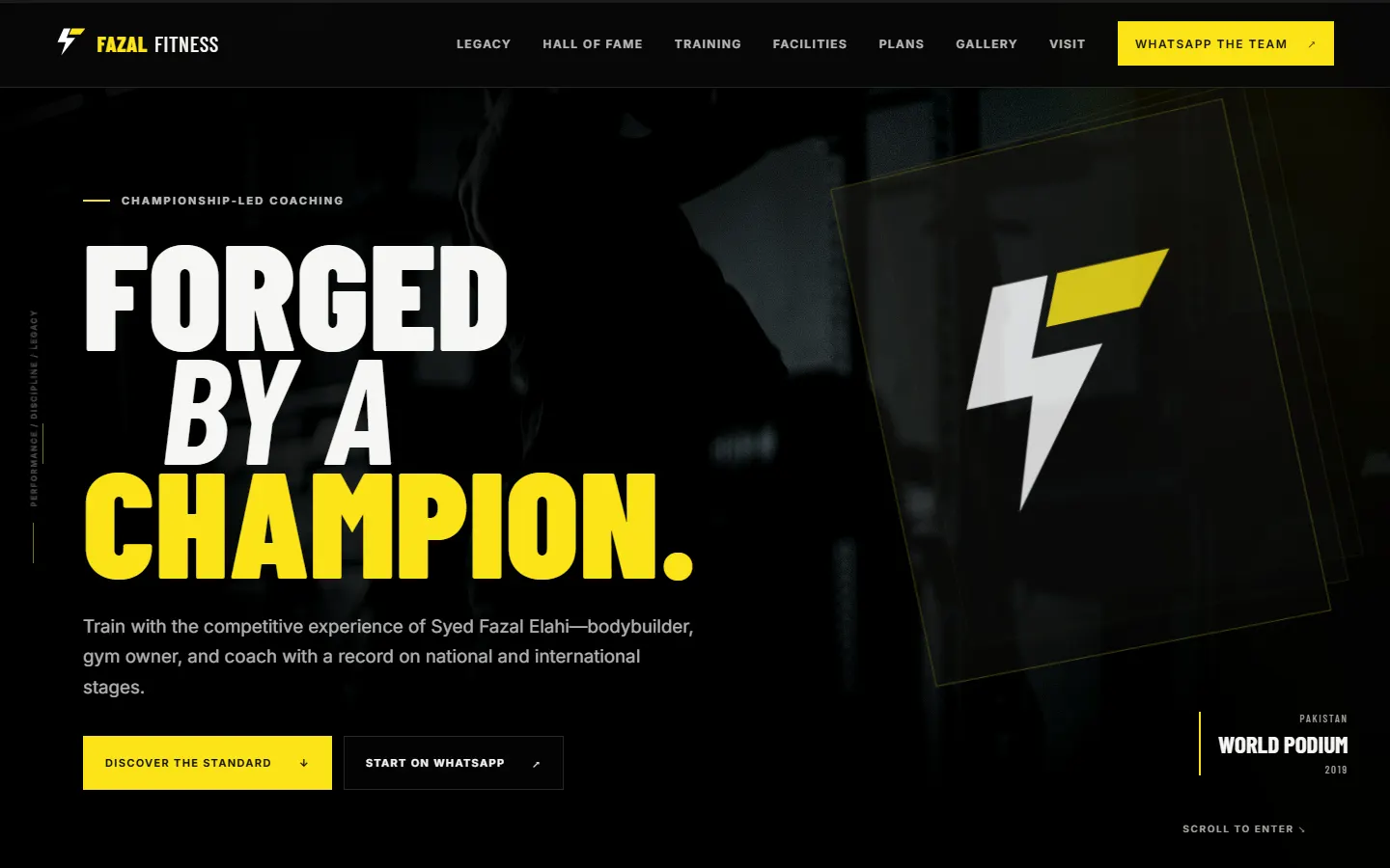 Fazal Fitness homepage